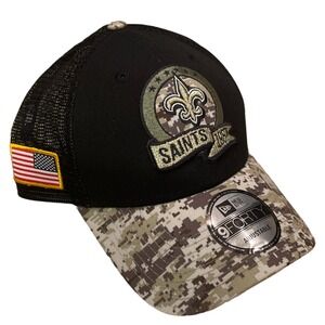 New Orleans Saints New Era Salute to Service Men's Hat Cap Snapback Mesh Trucker